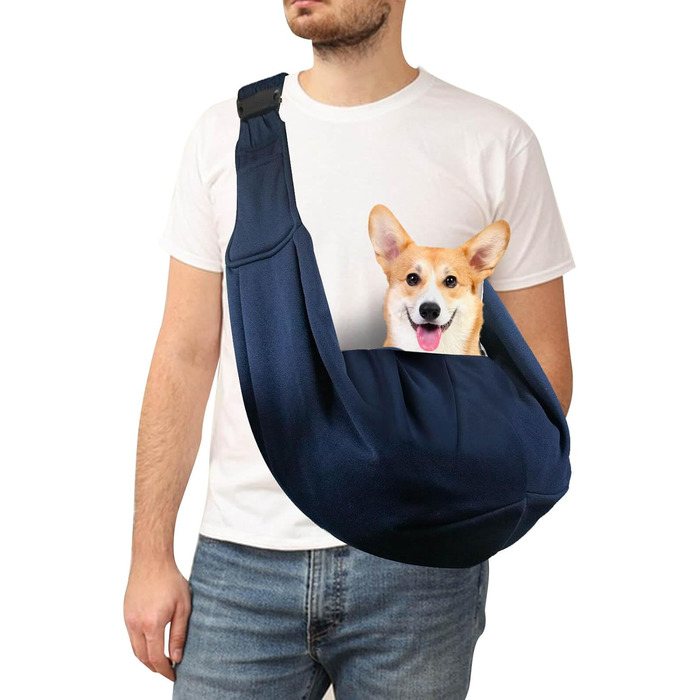 Сумка-переноска для собак на плечі, до 7,5 кг, для прогулянок, подорожей, транспортування