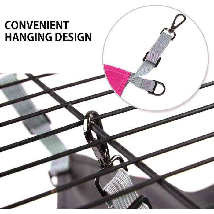 Гамак-ліжко для котів NuoYo, рожевий, 56x42 см, водонепроникний, з коротким плюшем