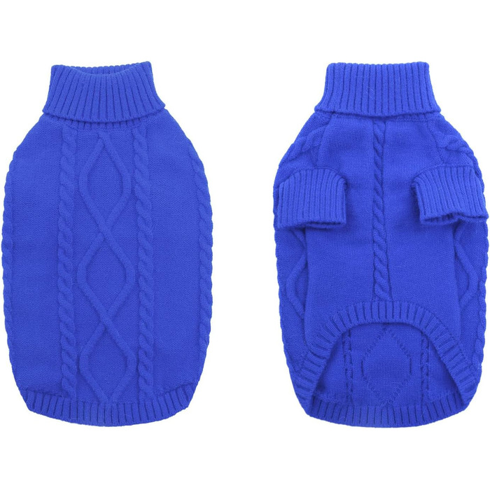 Теплий пуловер для собак маленьких порід Queenmore: такса, французький бульдог, чихуахуа, коргі, колір зелений