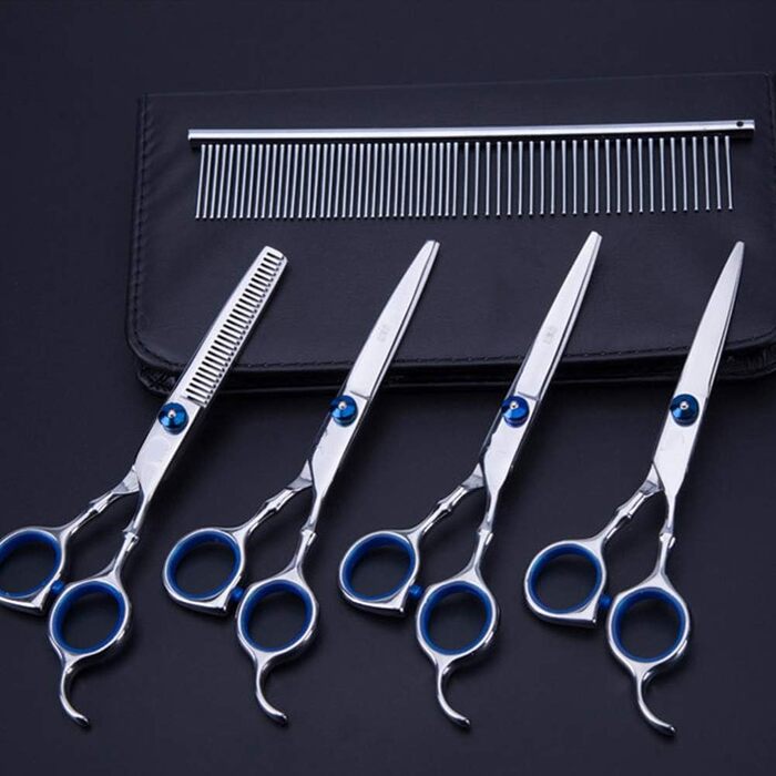 Набір професійних ножиць для грумінгу тварин: 5 в 1, нержавіюча сталь, для собак та котів