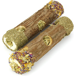 Mr. Crumble Сухий корм для гризунів Тунель-Туннель, 2 шт. Беззерновий тунель з квітами та травами для гризунів