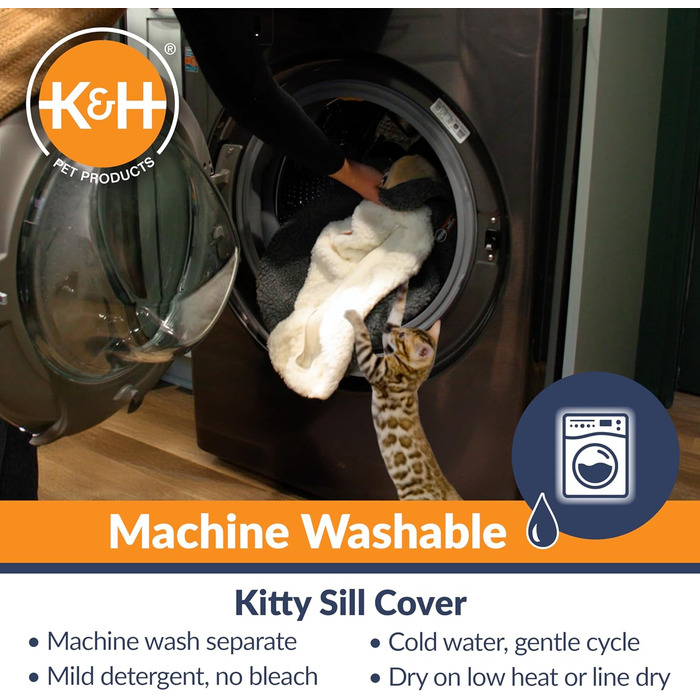 Лежак для котів K&H PET Products Kitty Schweller, флісовий, без підігріву, 35,6 x 61 см