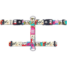 Нашийник для собак Max & Molly H-подібної форми, Ultrabequemes Geschirr Hund з неопрену для дуже маленьких собак, Little Monsters, з підкладкою, безпечний та ультралегкий – комфорт для вашого вірного друга (M)