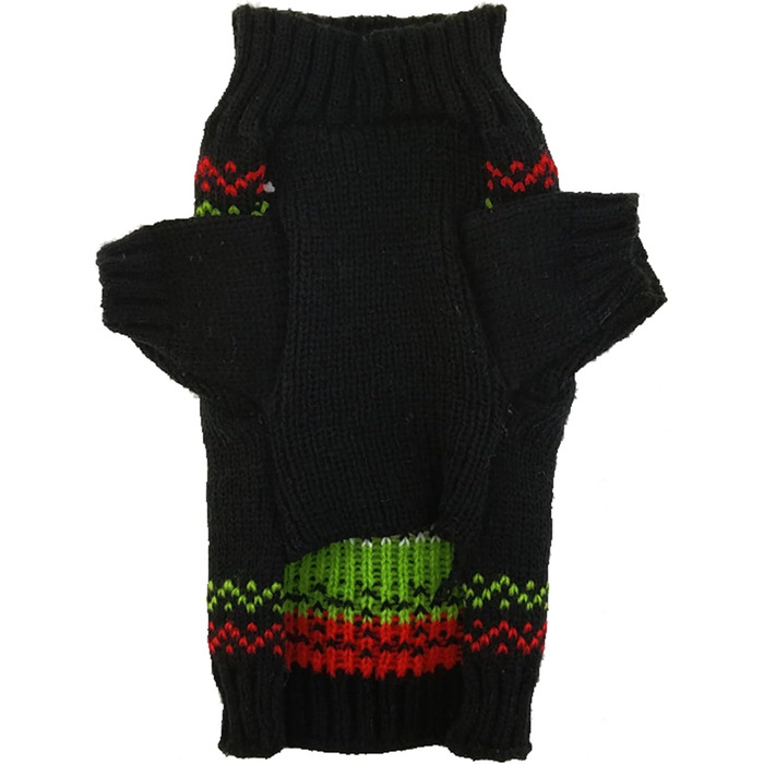 Теплий зимовий светр для собак на Новий Рік з зображенням оленя, XXL, чорний