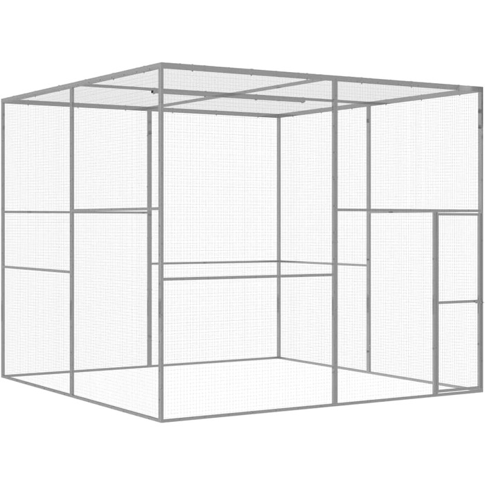 Клітка для котів vidaXL 3x3x2,5 м з оцинкованої сталі