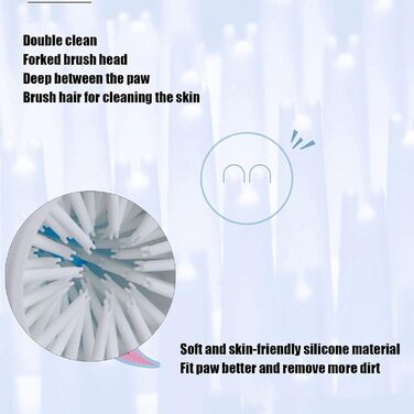 Автоматичний мийник лап для собак та котів, блакитний. Мийка лап для тварин, догляд за шерстю