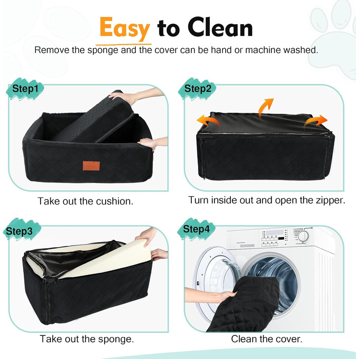 Автокрісло для собак великих та середніх порід (до 25 кг) з м'яким килимком та 2 страхувальними ременями (Чорний)