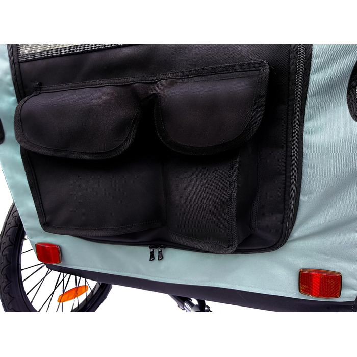 Причіп для велосипеда для собак до 40 кг, будівельник Active ONE 2в1, причіп для собак з підвіскою, світло-зелений