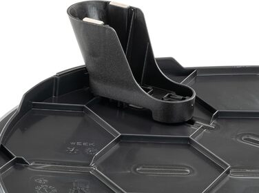 Підвищене ліжко для собак та котів Ferplast Throne, 64x48x29.5 см, чорне, з подушкою, миється, антиковзне, дихаюче