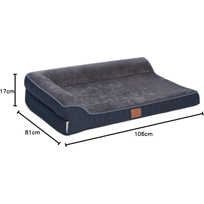 Ортопедичне лежанка для собак преміум-класу з піною 