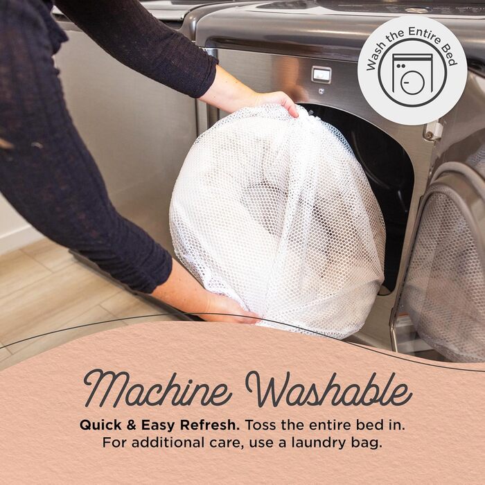 Ліжко для кота та собаки Cozy Cuddler Ilan від Sheri, з кріпленням ковдри, блакитне, 61 x 61 см