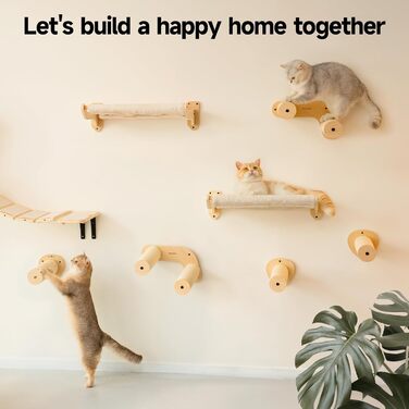 Кішка лежанка на стіну MEWOOFUN, 52x32 см, знімний чохол