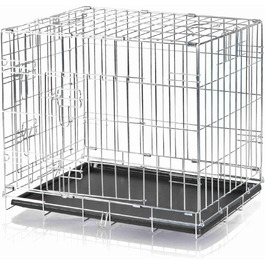 Клітка для собак TRIXIE Home S, 64x54x48 см, металева, складана, 2 двері, з піддоном