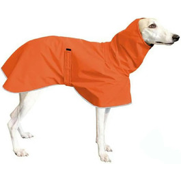 Водонепроникна тепла куртка для віндхундів на зиму, регульована, флісова, для великих та середніх собак (Оранжева, L)