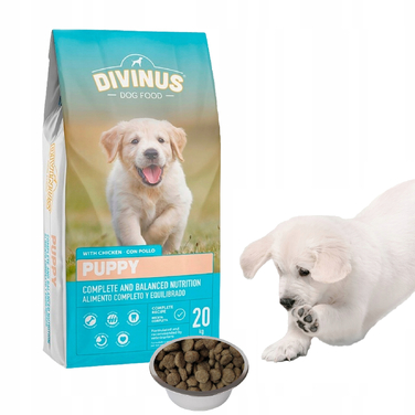Сухий корм Divinus для цуценят з куркою, високобілковий, 20 кг