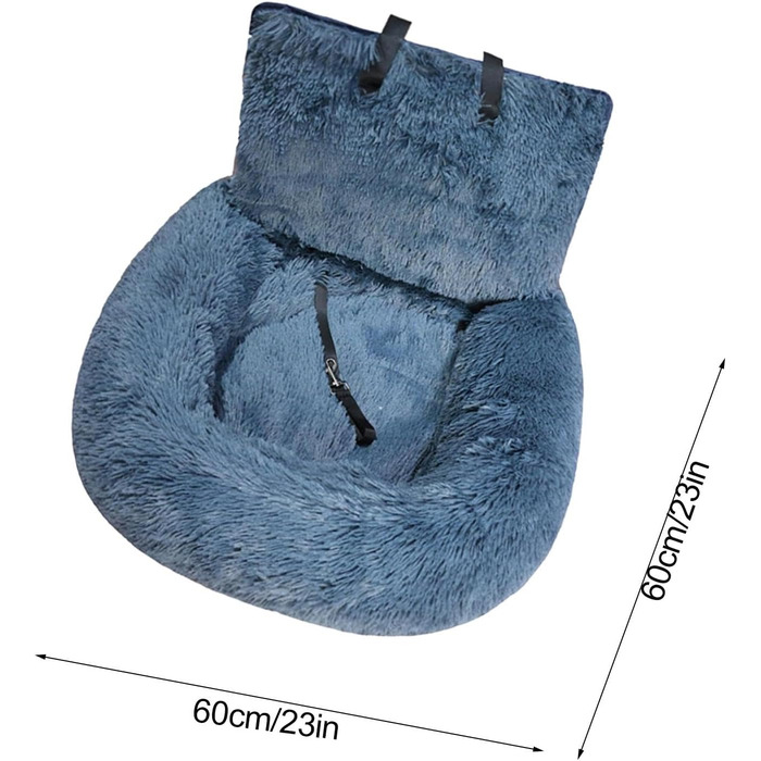 Автомобільний лежак для собак, лежанка для собак у машину, м'який автомобільний лежак для собак з ременем безпеки, переноска для тварин в авто, автокрісло для собак, переноска-кошик для собак, знімне та пральне автокрісло для собак маленьких, середніх та 