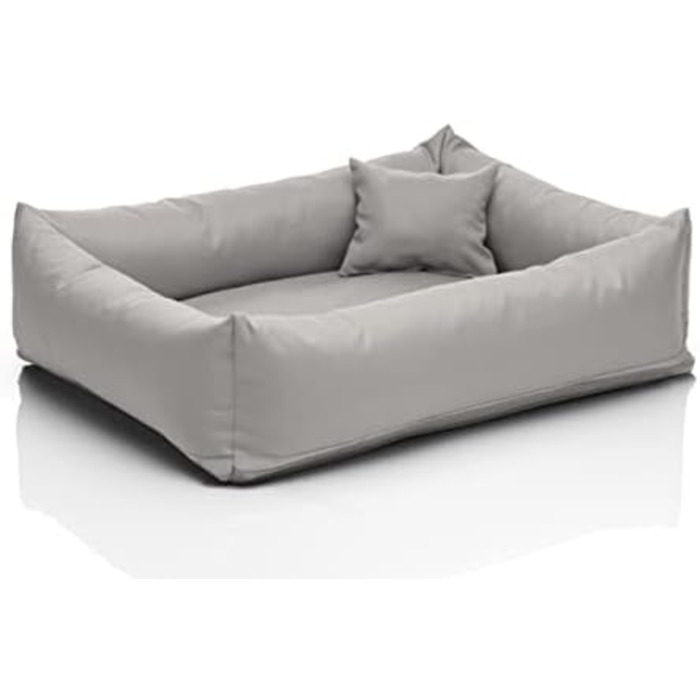 Лягушкове ліжко для собак маленьких порід Juelle Kleinhund - м'яка подушка для собак, знімний чохол, можна прати в пральній машині, пухнасте ліжко для собак, диван для собак Saba S-XXL (розмір: S - 70 x 50 см, світло-рожевий)