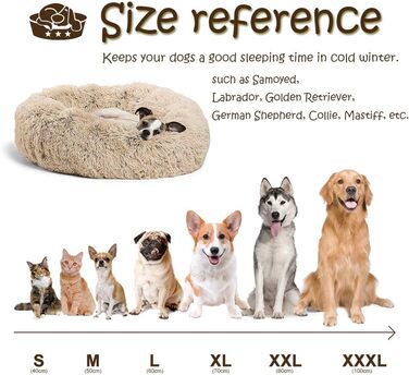 Кругле ліжко для собак FANSU з м'якого плюшу, коврик для котів, антиковзаюча база, розмір 80 см, Tie-Dye-Fuchsie