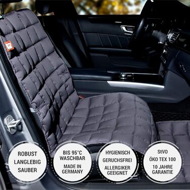 Автокилим на сидіння пасажира Doctor Bark - захисна накидка для авто (сірий)