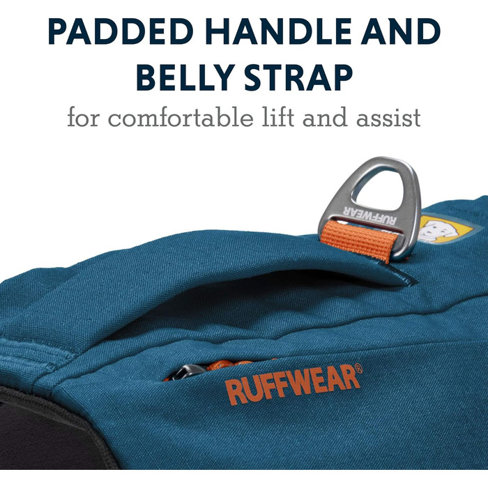 Шлея для собак з кишенями RUFFWEAR Switchbak, зручна для щоденних прогулянок і коротких подорожей, для малих порід, синя Blue Moon