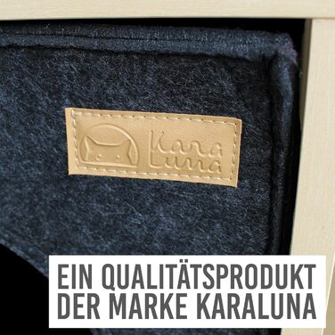 KaraLuna Будиночок для котів з фетру для стелажа IKEA Kallax/Expedit, затишна лежанка для великих котів або двох котів, темно-сірий
