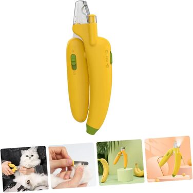 Тримач для когтів для собак та котів BESPORTBLE з LED-підсвічуванням: безпечний триммер для догляду за кігтями