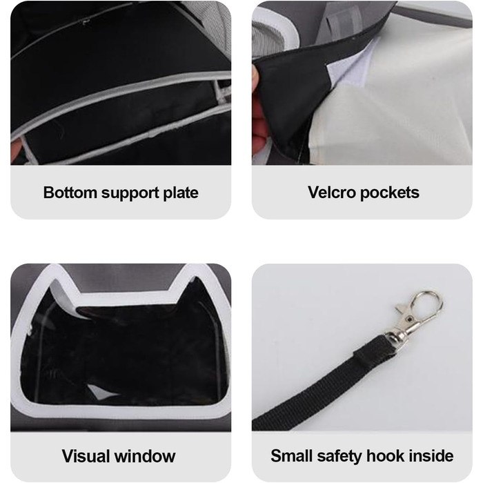 Транспортна переноска для котів та собак PJDDP, рюкзак для тварин з сіткою, легка переноска для маленьких собак та котів до 10 кг, фіолетовий колір