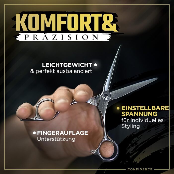 Професійна фризьорська ножиці Fagaci 6 дюймів з японської сталі для точного зрізу волосся, ножиці для волосся з лезами гострого як бритва, довговічні