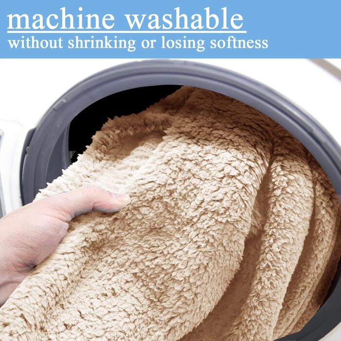 М'яка тепла флісова ковдра для собак та котів 100x120 см, машинного прання, бежева