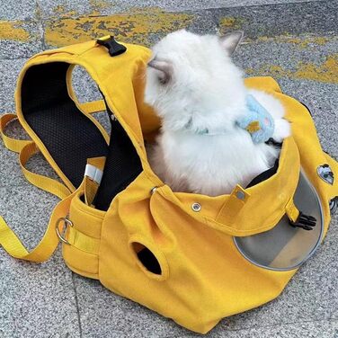Сумка-переноска для собак та котів, легка переноска для тварин, зелена (жовта)