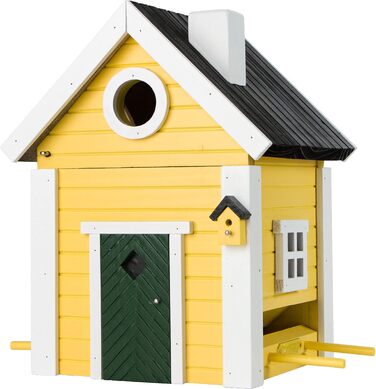 Дерев'яний будиночок для птахів Wildlife Garden WG104 Multiholk Villa – годівниця та шпаківня 2-в-1