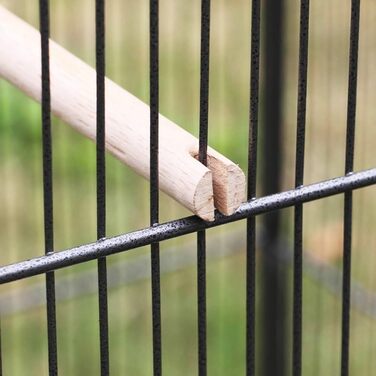 Велика клітка для птахів Melko 146 см на колесах, з жердочками та годівницями, кімнатний вольєр для птахів