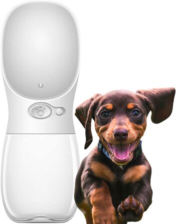 Edipets: портативна пляшка для води для собак, 350 мл, антибактеріальна, без BPA, для прогулянок
