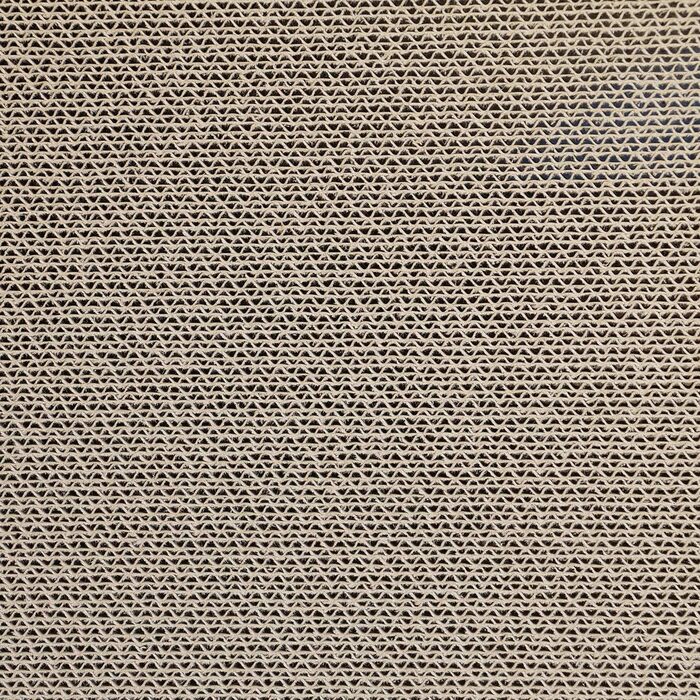 Картонний будиночок-лежанка для котів CanadianCat, 50x50x44 см, горіх, кігтеточка з гофрованого картону