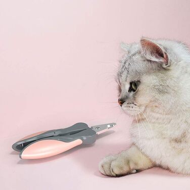 Професійна ножиця для грумінгу собак та котів: безпечна та зручна для маленьких порід, цуценят та кроликів (сірий)