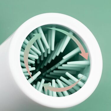 Очисник лап для собак SVCEQZE | Без розливу | Щітка для лап, м'яка машина для очищення лап, підвищена ефективність очищення, зелений (зелений, Small)