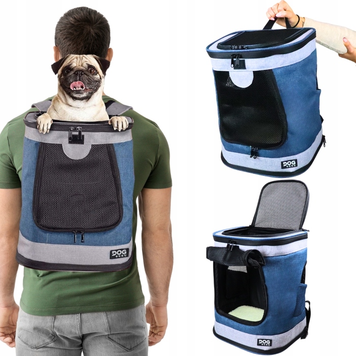 Рюкзак Dogguru, 32,5 см x 30 см x 43 см, синій