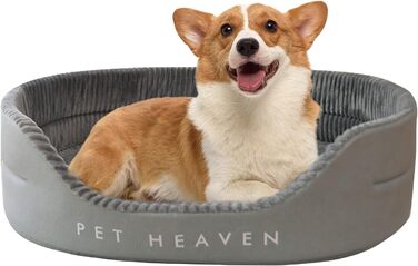 Ортопедичне ліжко для собак PETCUTE середнього розміру, миється, подушка для собак, котячі ліжка, кошик для собак з неслизьким дном, заспокійливе ліжко для домашніх тварин, блакитний+сірий