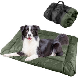 Водонепроникний килимок для собак 90 x 60 см, зручна подорожня ковдра для собак та котів, миється, підходить для подорожей, кемпінгу, авто та дому (зелений)