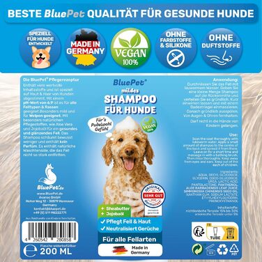 Гребінець для собак та котів з довгим волоссям BluePet, видаляє підшерстя та ковтуни, захист верхнього шару шерсті, великі собаки (M-L, товстий хват), шампунь