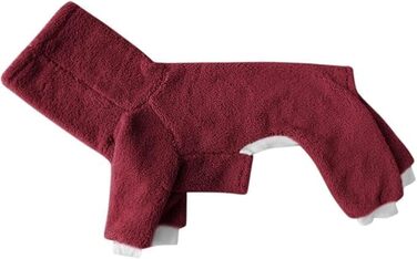 Зимовий комбінезон для собак – теплий флісовий костюм з принтом грейхаунд, комір-стійка, одяг для чотирилапих афганців (G, XL)