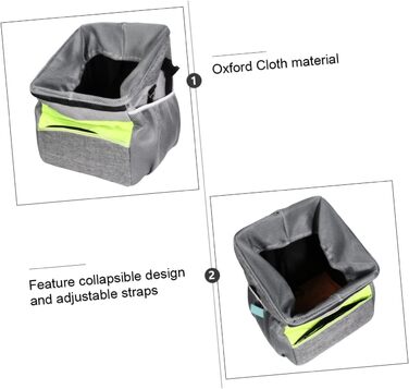 Фahrradkorb iBasenice для тварин: складаний, дихаючий, з ручкою спереду. Підходить для перевезення собак, котів, іграшок, ласощів та телефону.