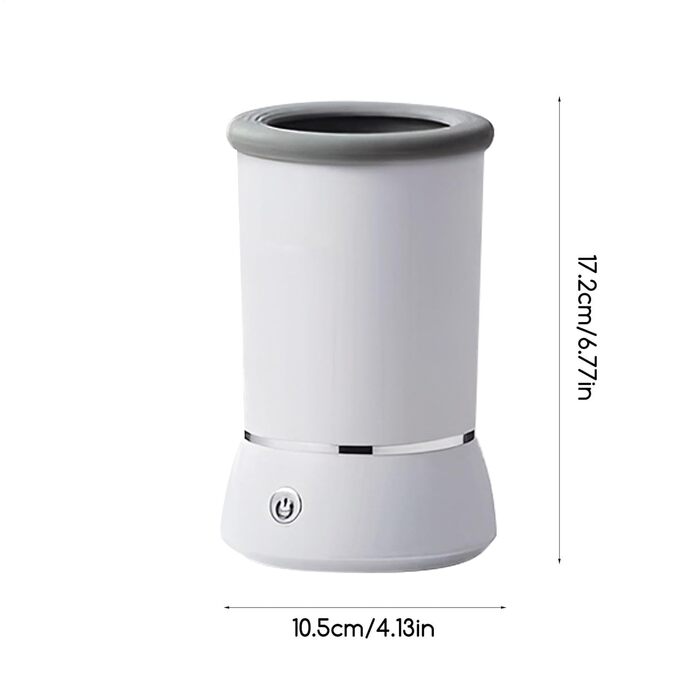 Автоматичний мийник лап для собак – USB мийник лап для домашніх тварин, електричний | Видаляє пил, бруд та шерсть за допомогою м'якої автоматичної мийної станції для лабрадорів, ескімосів White