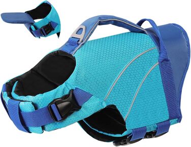 Жилет рятувальний для собак середнього розміру KONVINIT, XS-XXL, блакитний