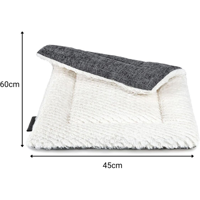 Килимок-підстилка Lionto для собак та котів, зігріваючий, 75x55 см, сірий