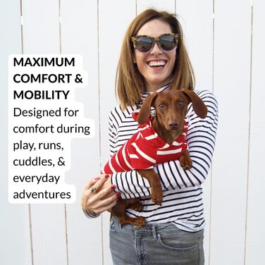 Світшот для собак ДЖАНГО, теплий, м'який, з капюшоном, для маленьких собак до 11,3 кг (Dackel, Welpen), розмір S, червоний