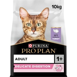 Корм для дорослих котів PRO PLAN Adult Delicate Digestion з індичкою, 10 кг