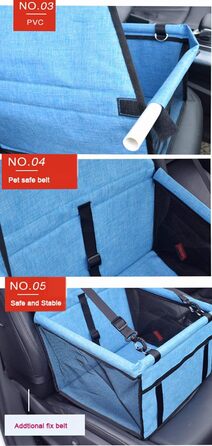 Водонепроникний, дихаючий килимок для автомобіля з тваринами, безпечний підйом, миється, матеріал Oxford, чорний