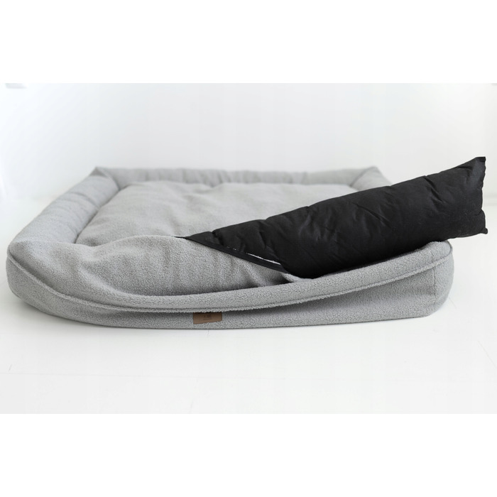 М'яке ліжечко для собак Legowiska, сіре, 80 см x 60 см