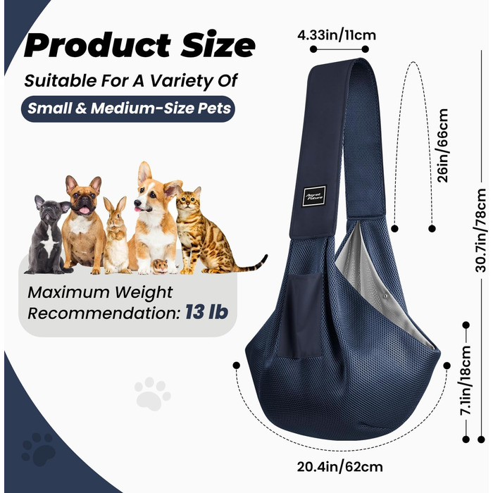 Сумка-переноска для собак та котів, блакитна, для подорожей